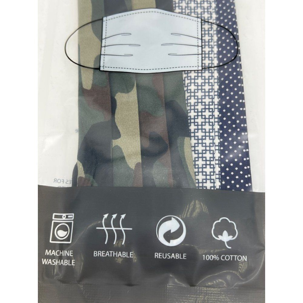 Calabrum Reversible Face Mask 3-Pack OSFM <3 - Picture 3 of 4